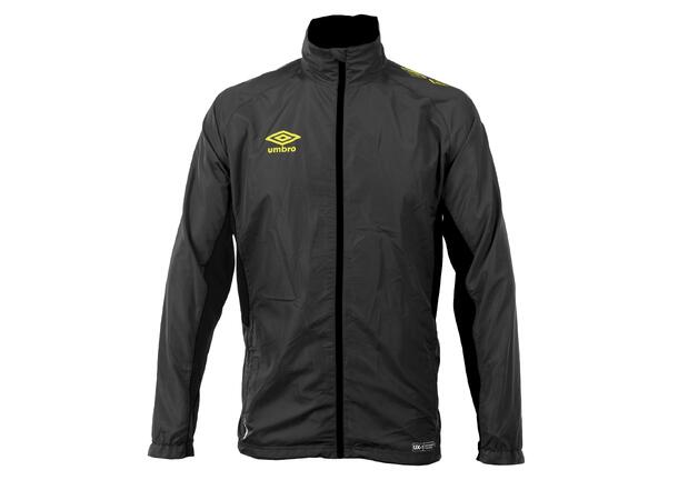 UMBRO UX-1 Woven Jkt Jr Svart/Gul 128 Vindjacka i microfiber 